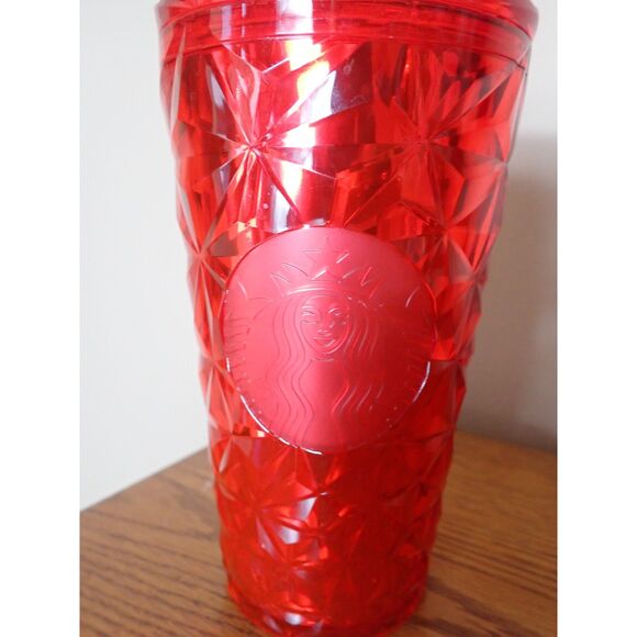 Starbucks Holiday Christmas 2023 Red Prism Crystal Grande Tumbler Cold Cup - Picture 2 of 4